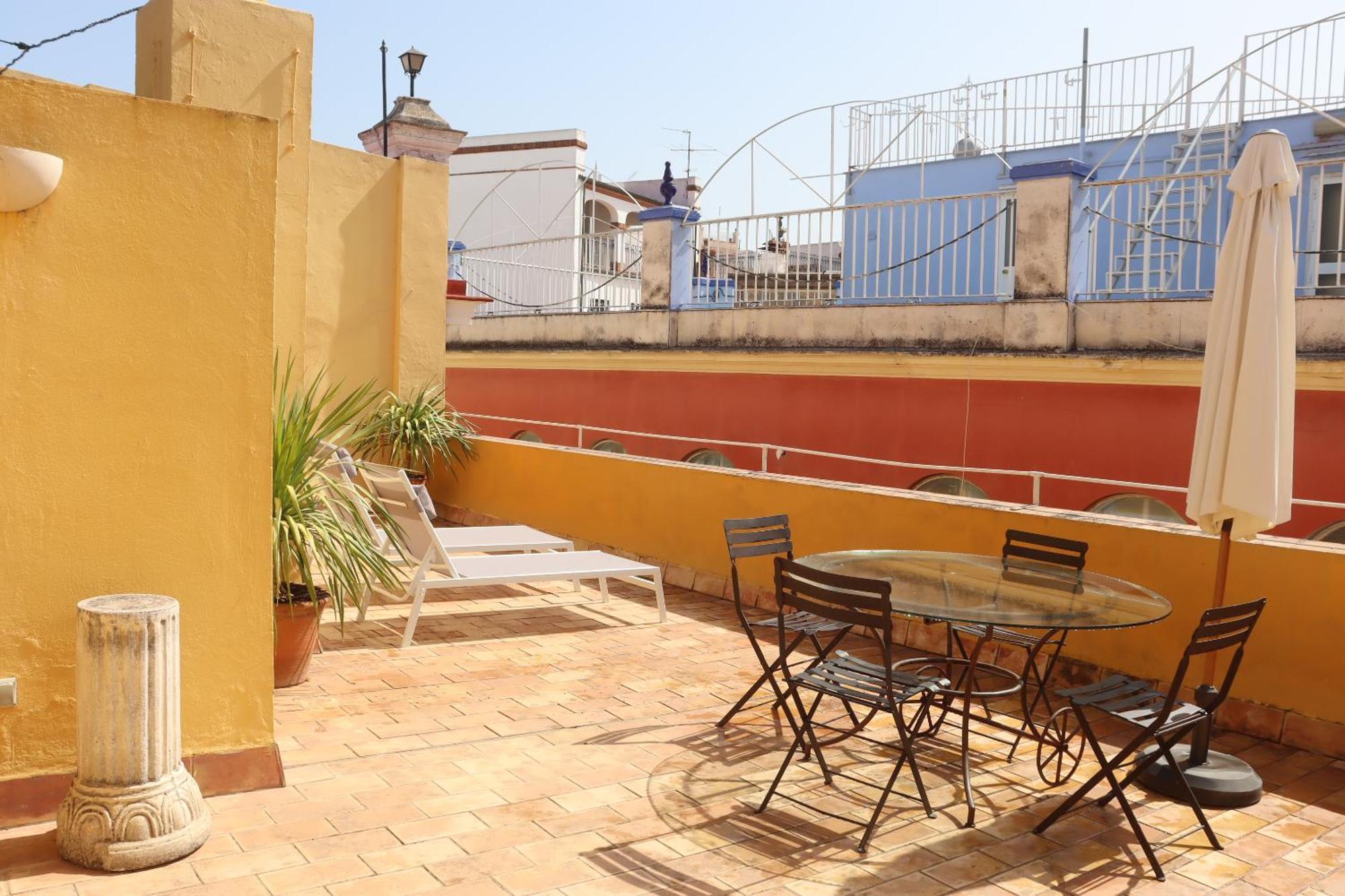 Ferienwohnung Fantastico Duplex Catedral, Terraza Privada Sevilla Exterior foto